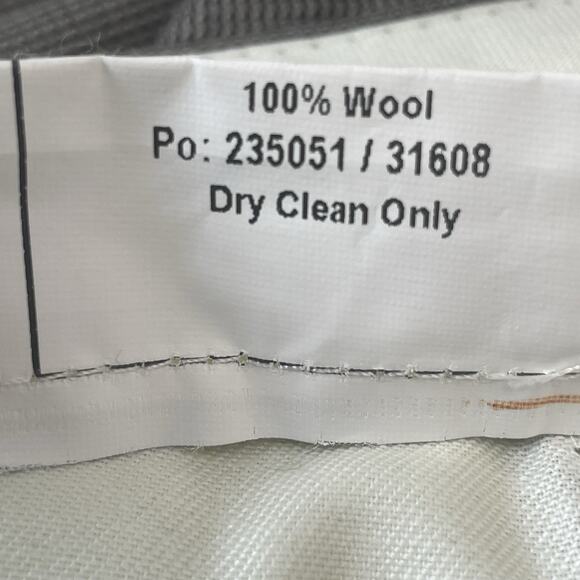 Jos A Bank Mens 38Wx29L Gray Dress Pants Executive Collection Wool Pleated Front - Picture 4 of 8